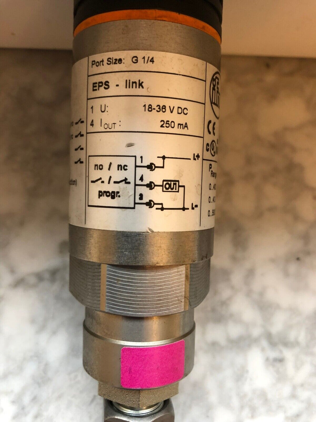 IFM Drucksensor mit Display PN5000 PN-400-SBR14-HFPKG/US/ /V