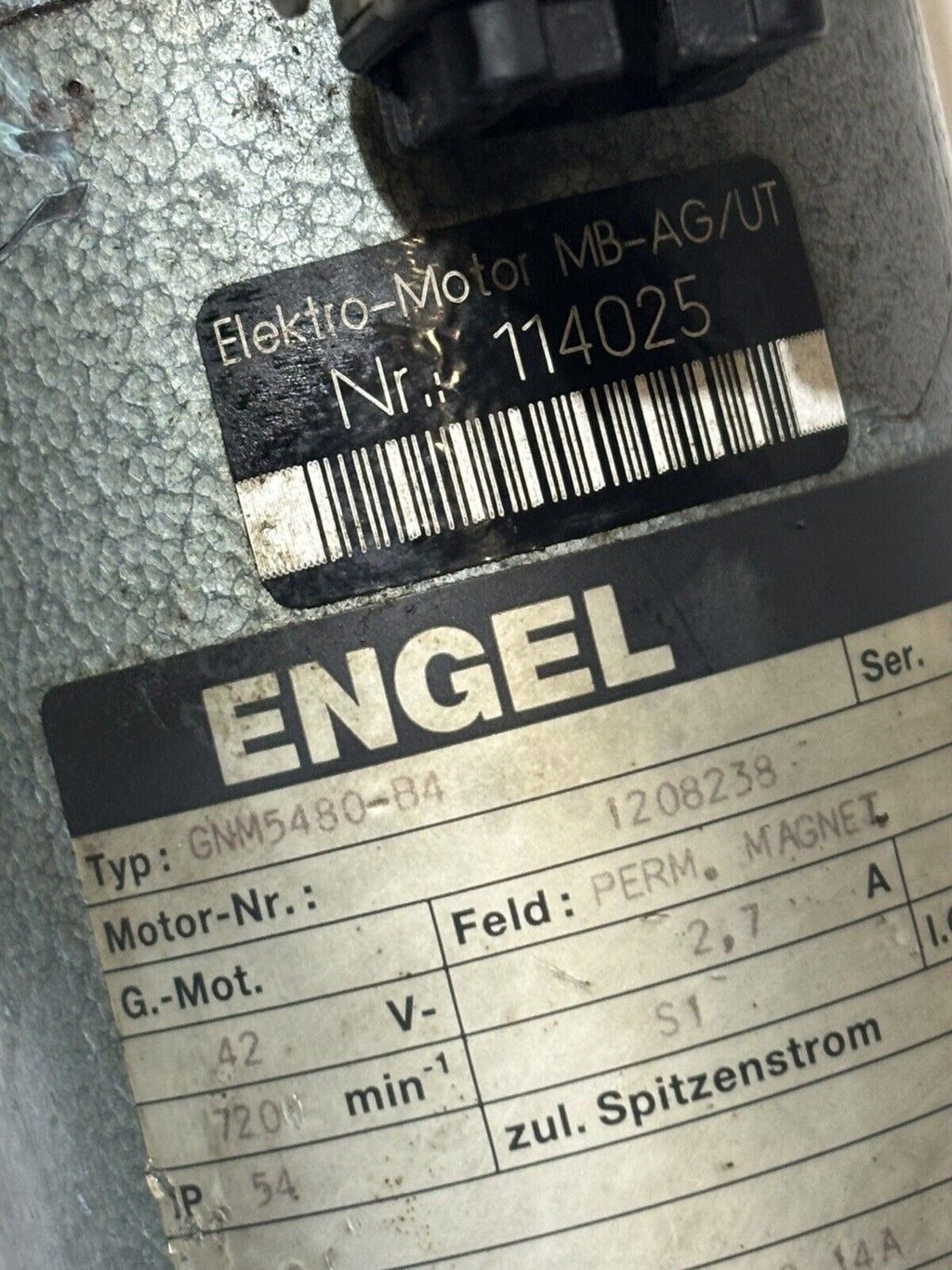 Engel GNM5480-B4 Permanent Magnetmotor 42Volt DC Drehzahl 720/min + Bremse