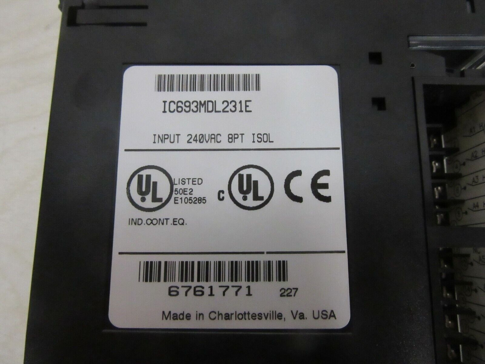 GE FANUC IC693MDL231E Module