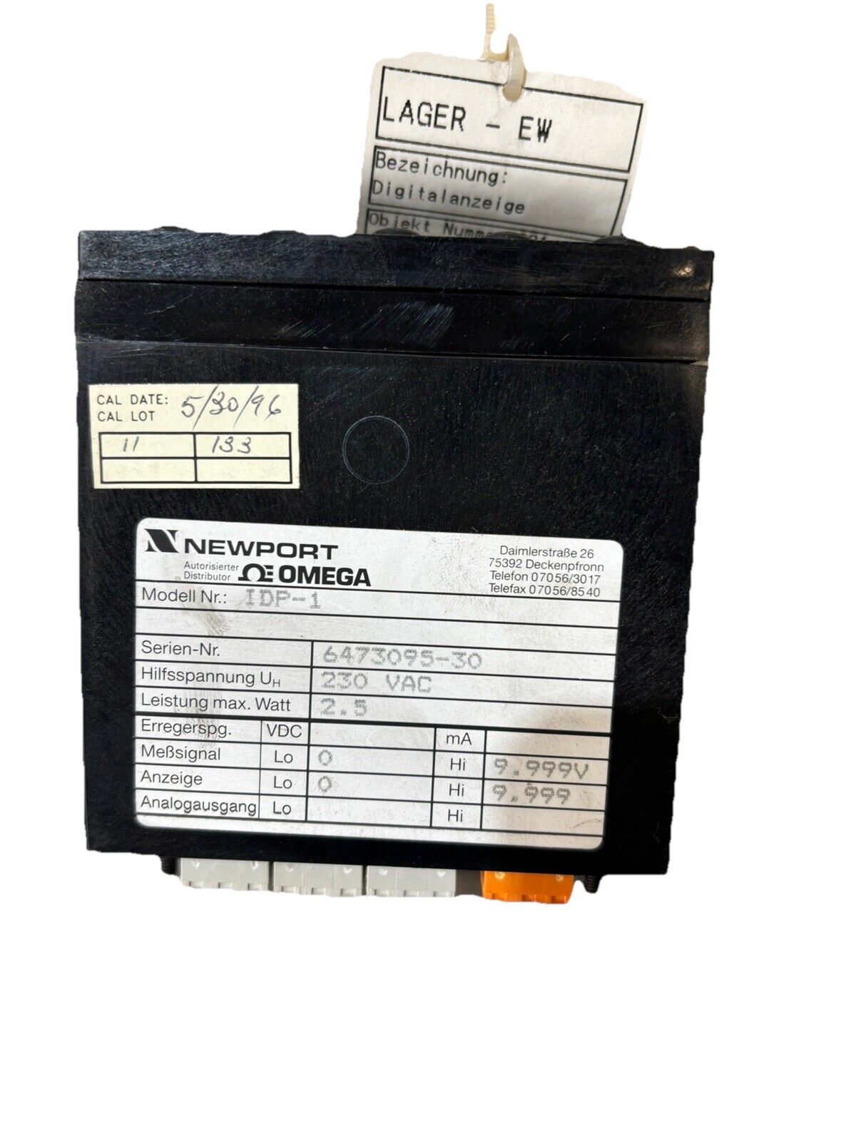 NEWPORT OMEGA MODEL IDP-1