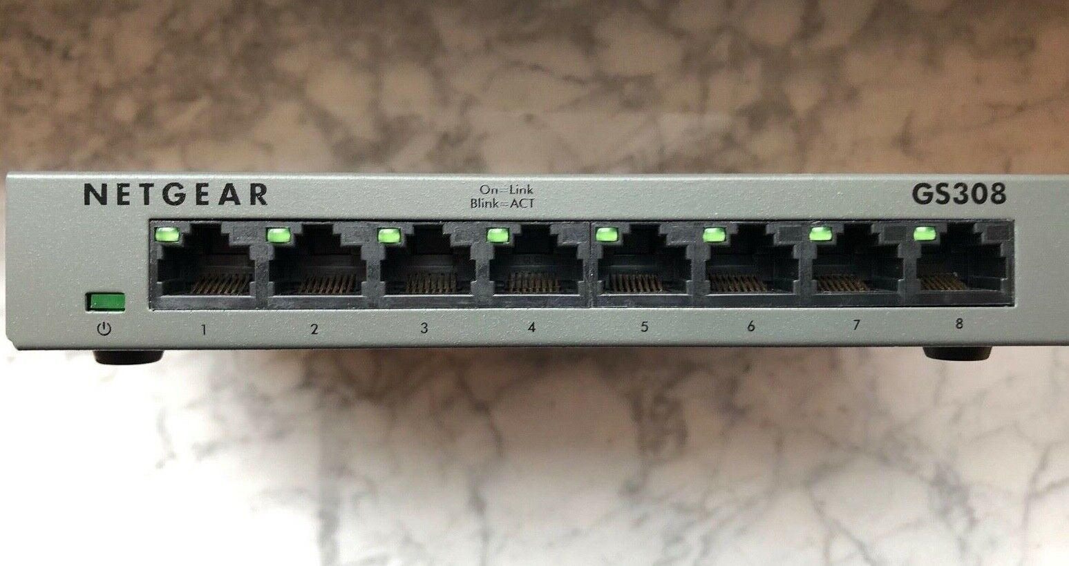 Netgear 8 Port Gigabit Ethernet-Switch GS308v2