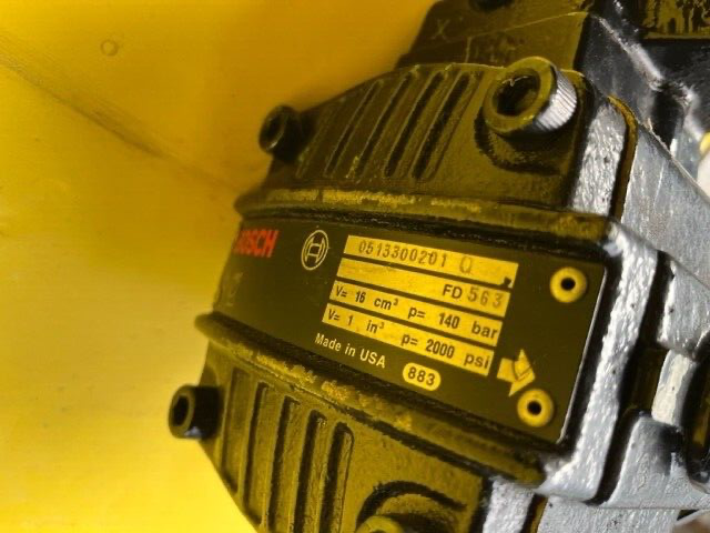BOSCH Hydraulik Pumpe 0513300201 140/2000 bar/psi 16/1 cm3/inch