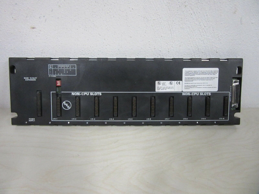 GE FANUC IC693CHS392H 10 SLOT EXPANSION EMI ENHANCED