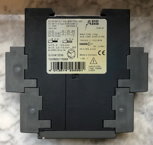 ABB  1SAR600211R0006 C506.02 Thermistor Schutzrelais