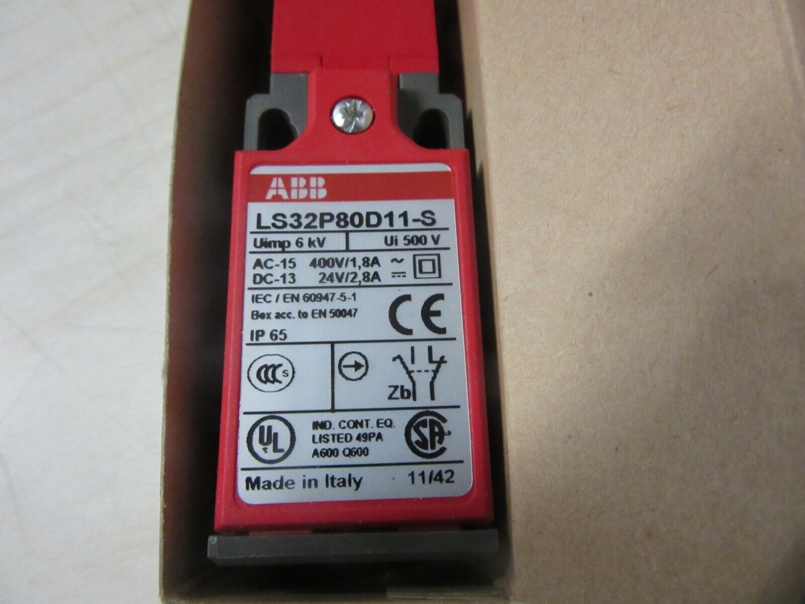 ABB LS32P80D11-S Sicherheitsschalter 400 V/AC 1.8A