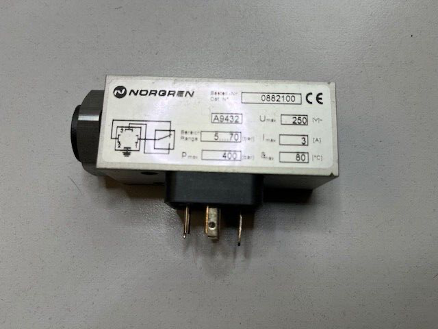 NORGREN PRESSURE SWITCH A9432 Ord. No. 0882100