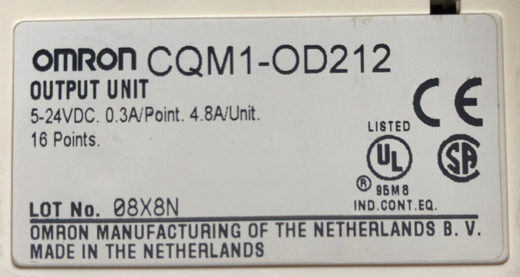 OMRON CQM1-OD212 Output-Unit, Abdeckung fehlt