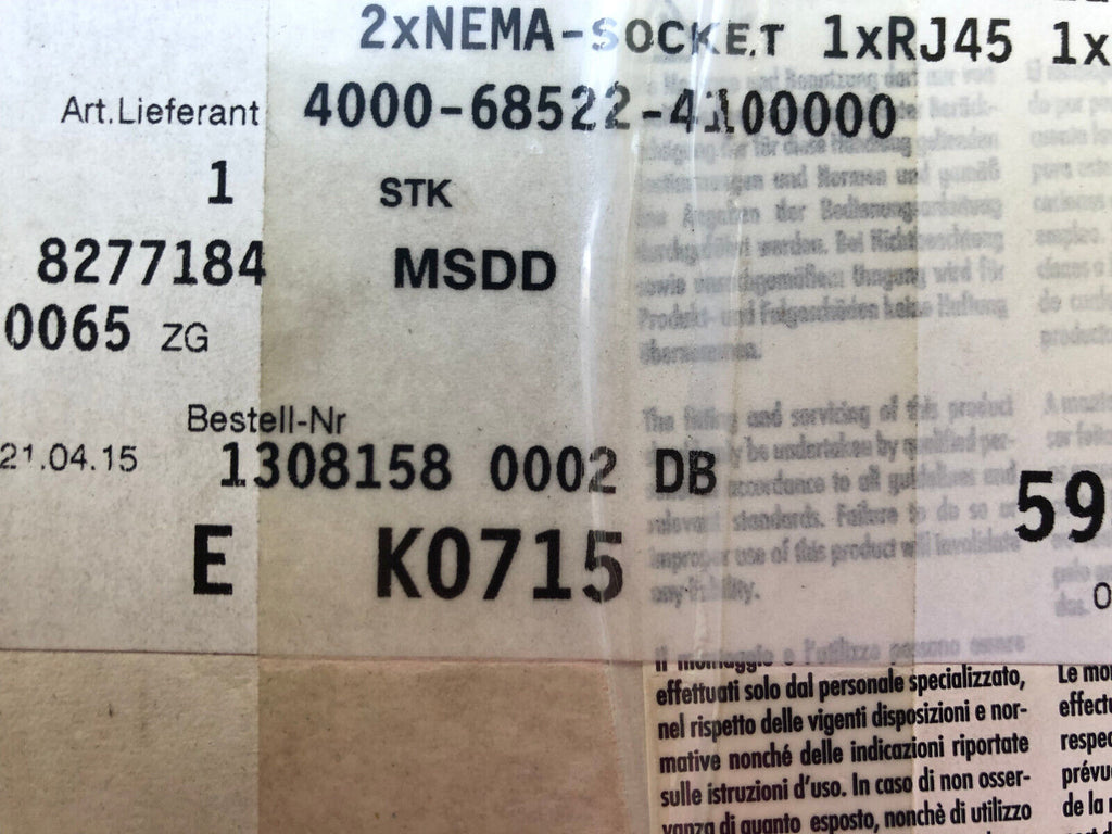 Murr Elektronik Einbaurahmen 4000-68622-0000001 OVP -unused -