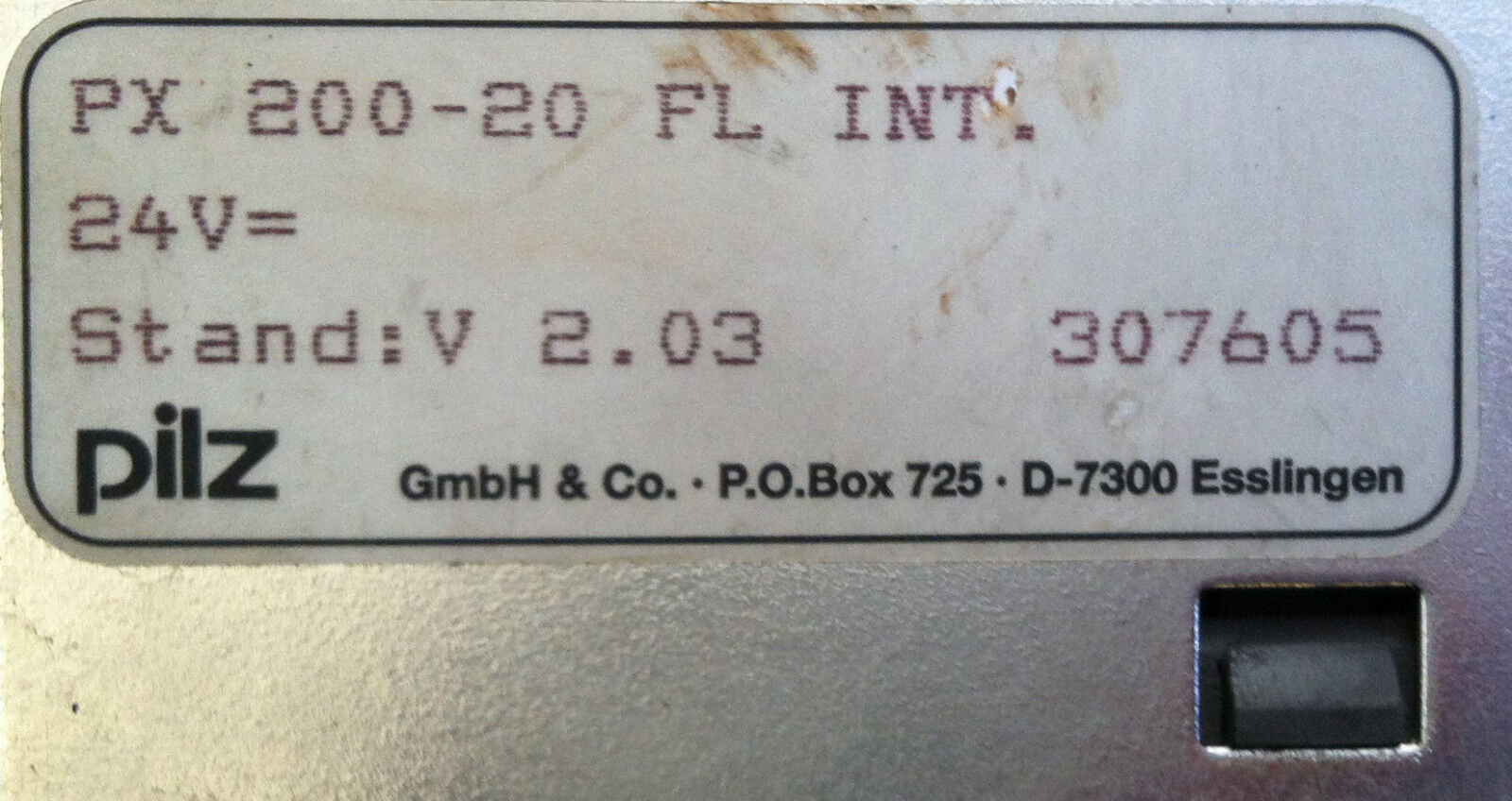 Pilz PX 200-20 FL INT.