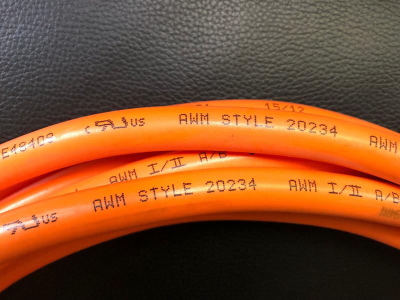 Kabel Servomotor  Länge: 7.1m, techn. Daten siehe Fotos: AWM Style 20234