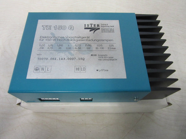 Ister TE 150 Q elektr. Vorschaltgerät für 150W Hochdruckgasentladungslampen 