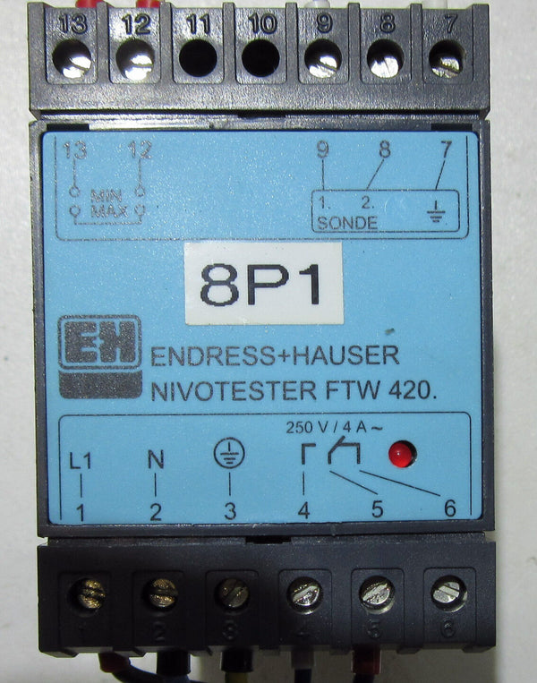 Endress + Hauser Nivotester FTW 420 917077 230v 50K ohm