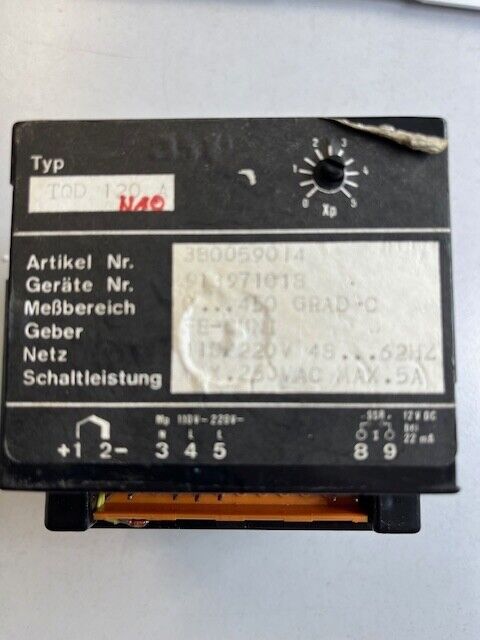 S+B  Temp. Regler TYP TQD 120A Art. Nr. 380059014 Geber FE-CUNI