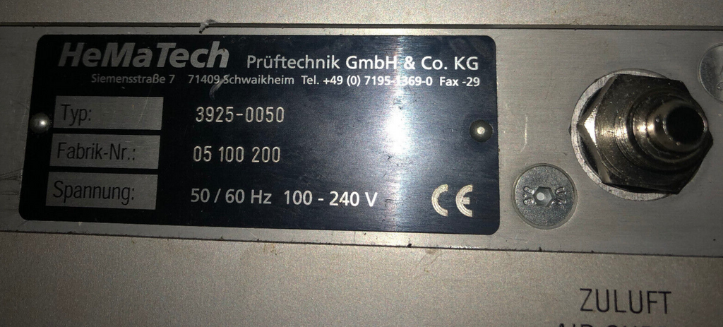 Lecktester Samsomatic Hematech 3925-0050