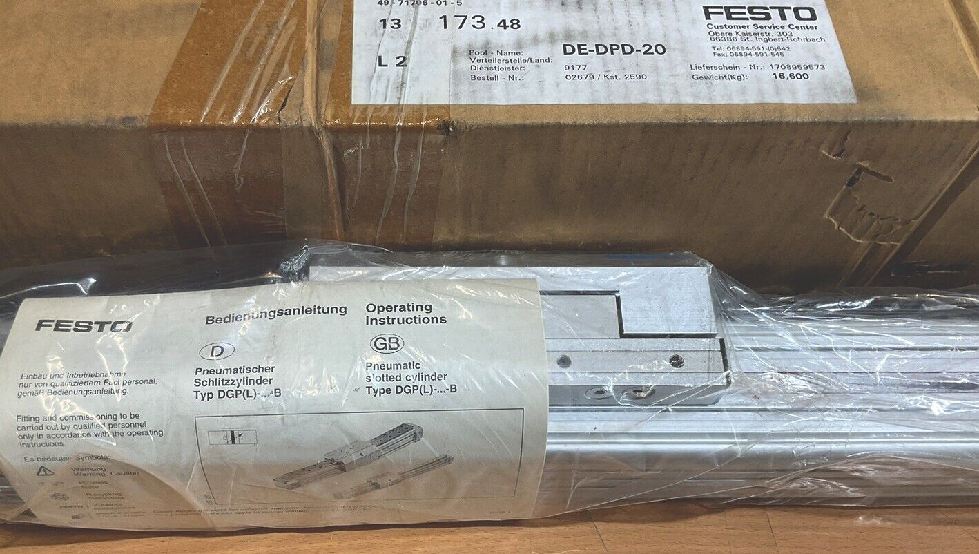 FESTO DGPL-40-1000-PPV-A-B-KF-GK-SH Pneumatischer Schlitzzylinder 175136