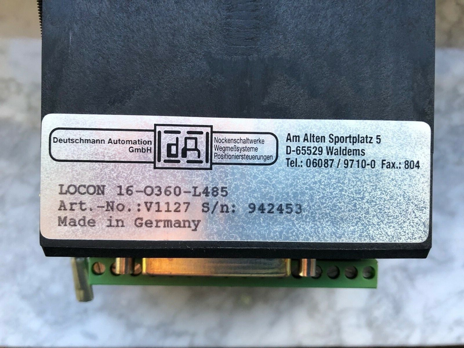 Deutschmann Automation LOCON 16-0360-L485 Art. V1127