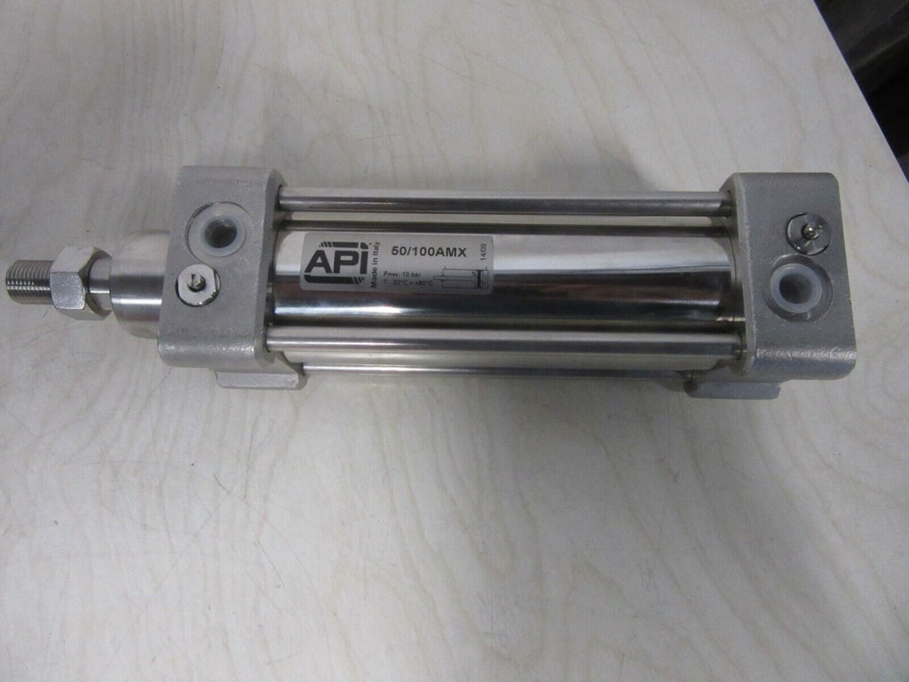 API A.P.I. 50/100AMX PNEUMATIC DOUBLE ACTING STAINLESS STEEL CYLINDER