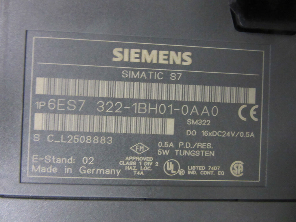Siemens Simatic S7 6ES7 322-1BH01-0AA0 