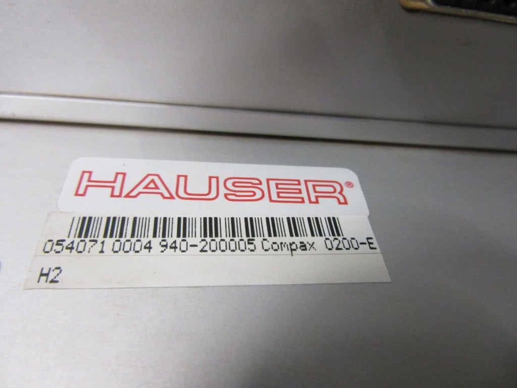 Hauser Compax 054071 0004 940-200005 Compax 0200-E