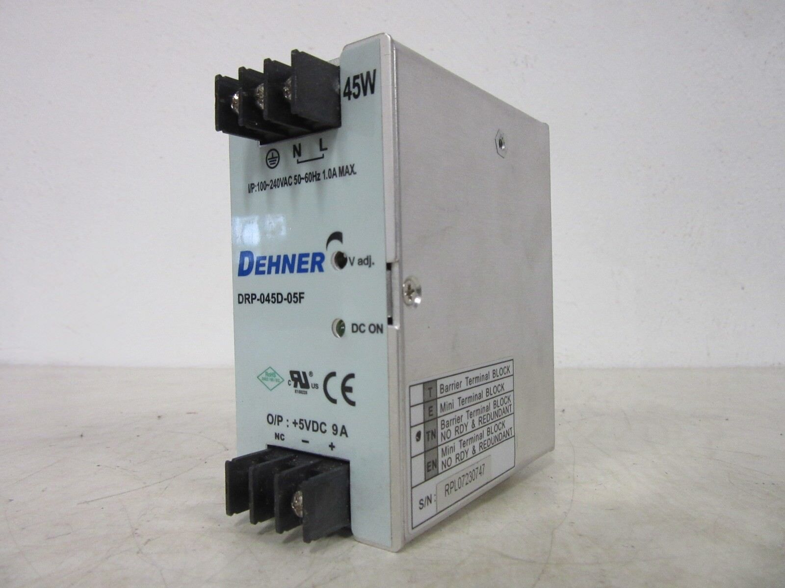 Dehner DRP-045D-05F 50~60Hz 