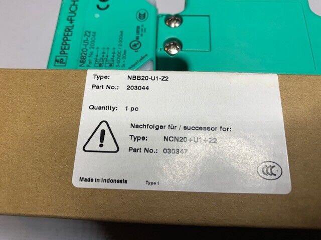 Pepperl+Fuchs NBN20-U1Z2 Nachfolger Für Typ:NCN20+U1+Z2 part no.:203044 unused