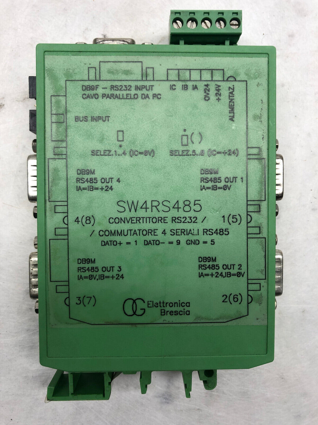 OG Elettronica Brescia SW4RS485 Schnittstellenverteiler 1xRS232 auf 4xRS485