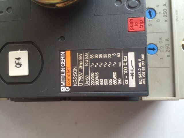 Merlin Gerin Schalter Typ 250D 250A