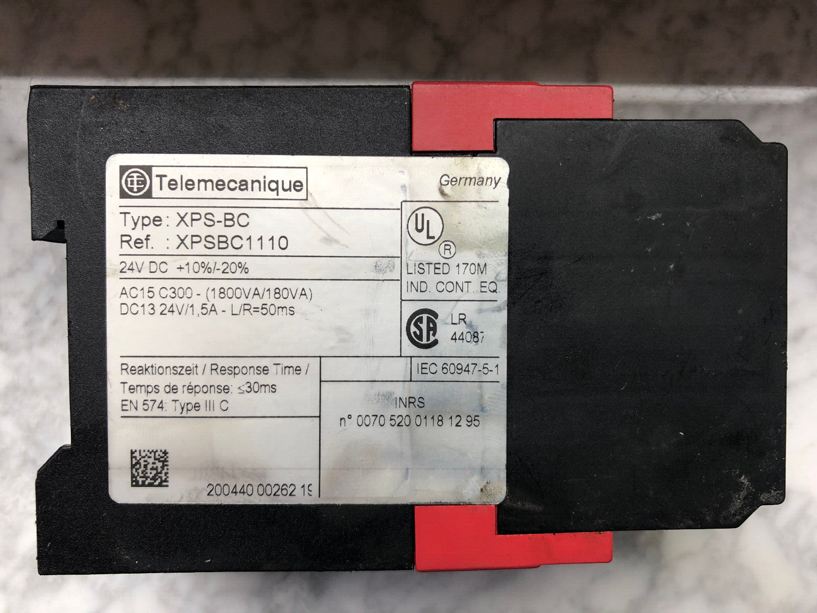 Telemecanique Preventa Sicherheitsrelais XPSBC1110 Safety Relay XPS-BC 24V DC