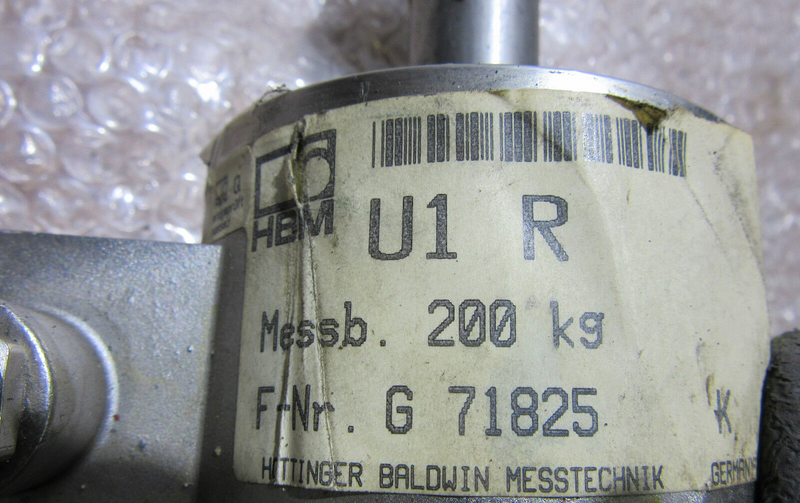 HBM WÄGEZELLE LOAD CELL U1 R 200kg F-Nr. G71825
