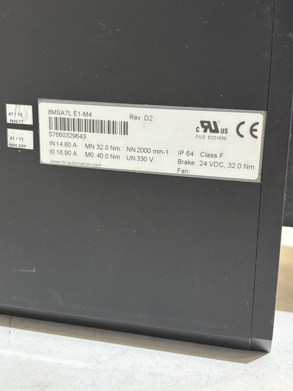 B&R Servomotor 8MSA7L.E1-M4 Synchronmotor Motor