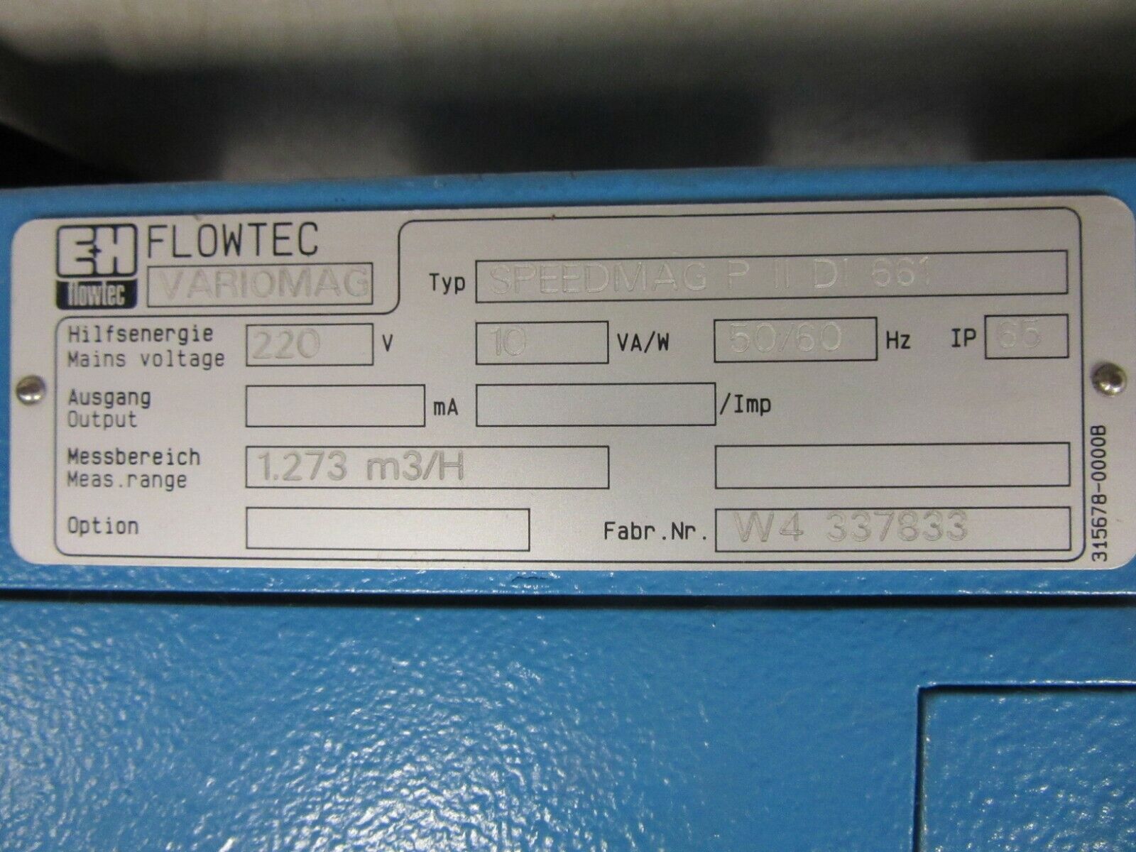 ENDRESS+HAUSER FLOWTEC PICOMAG VARIOMAG SPEEDMAG P II DI 661 