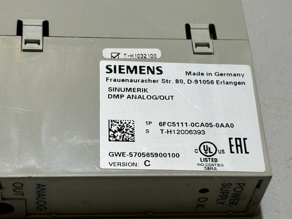 Siemens Sinumerik 6FC5111-0CA05-0AA0
