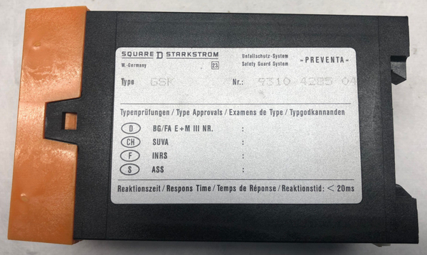 PREVENTA Type: GSK Class: 8932, Series B, Überwachung Sicherheitskreise