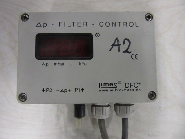 Mikro-Mess Filter-Control DFC-2-40-0-D-240-AC-0420-64-AB-CE 0-40 mbar