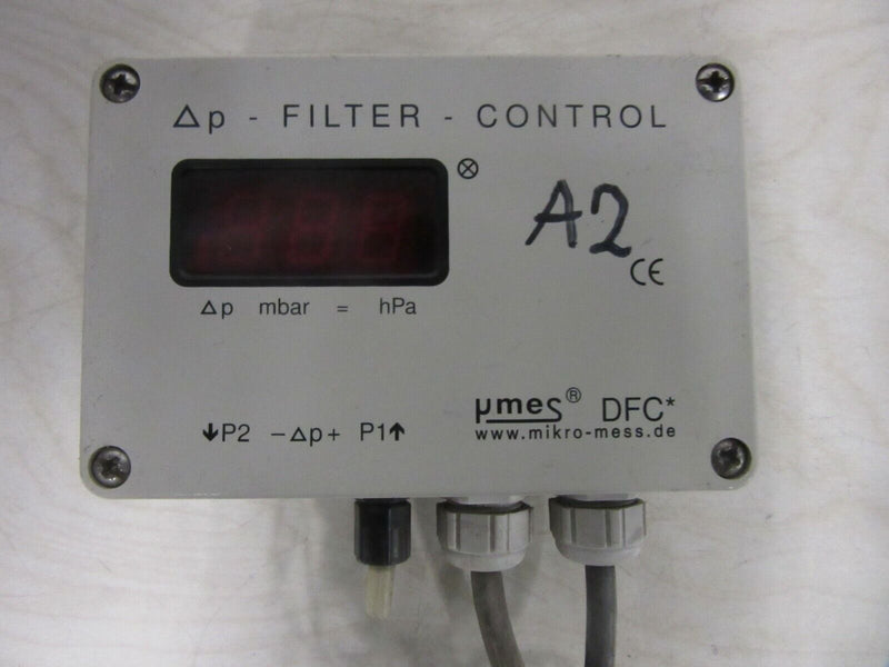 Mikro-Mess Filter-Control DFC-2-40-0-D-240-AC-0420-64-AB-CE 0-40 mbar