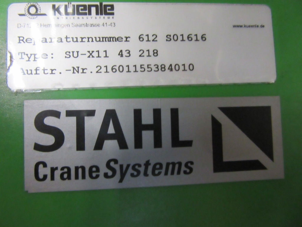 Stahl Motor SU - X 11 43 218 Kranantriebsmotor 