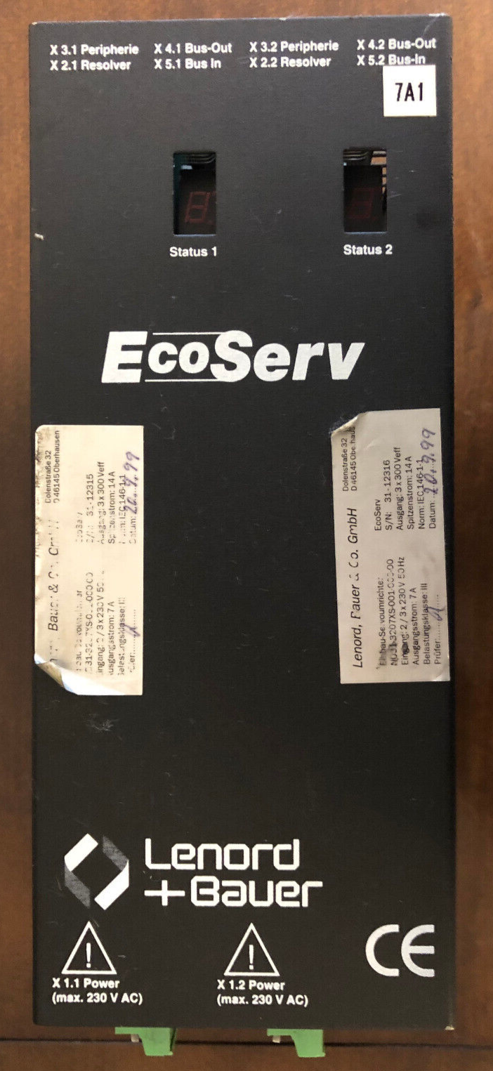 LENORD+BAUER  EcoServ N031-3207XS-001-000-00 Einbau-Servoumrichter