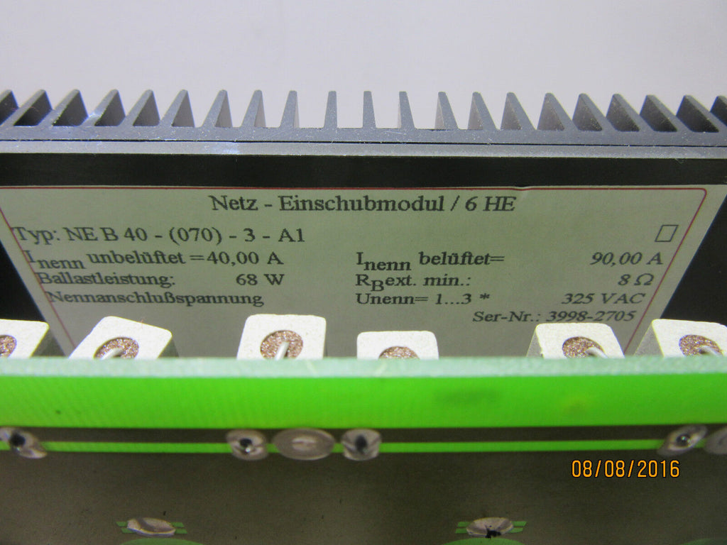 Netz - Einschubmodul/6HE NE B 40-(070)-3-A1  - used -