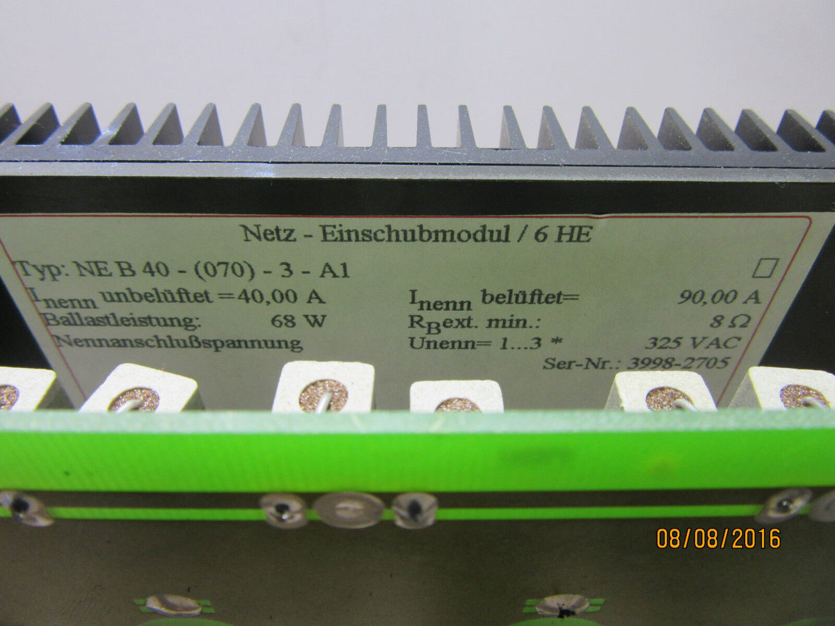 Netz - Einschubmodul/6HE NE B 40-(070)-3-A1  - used -