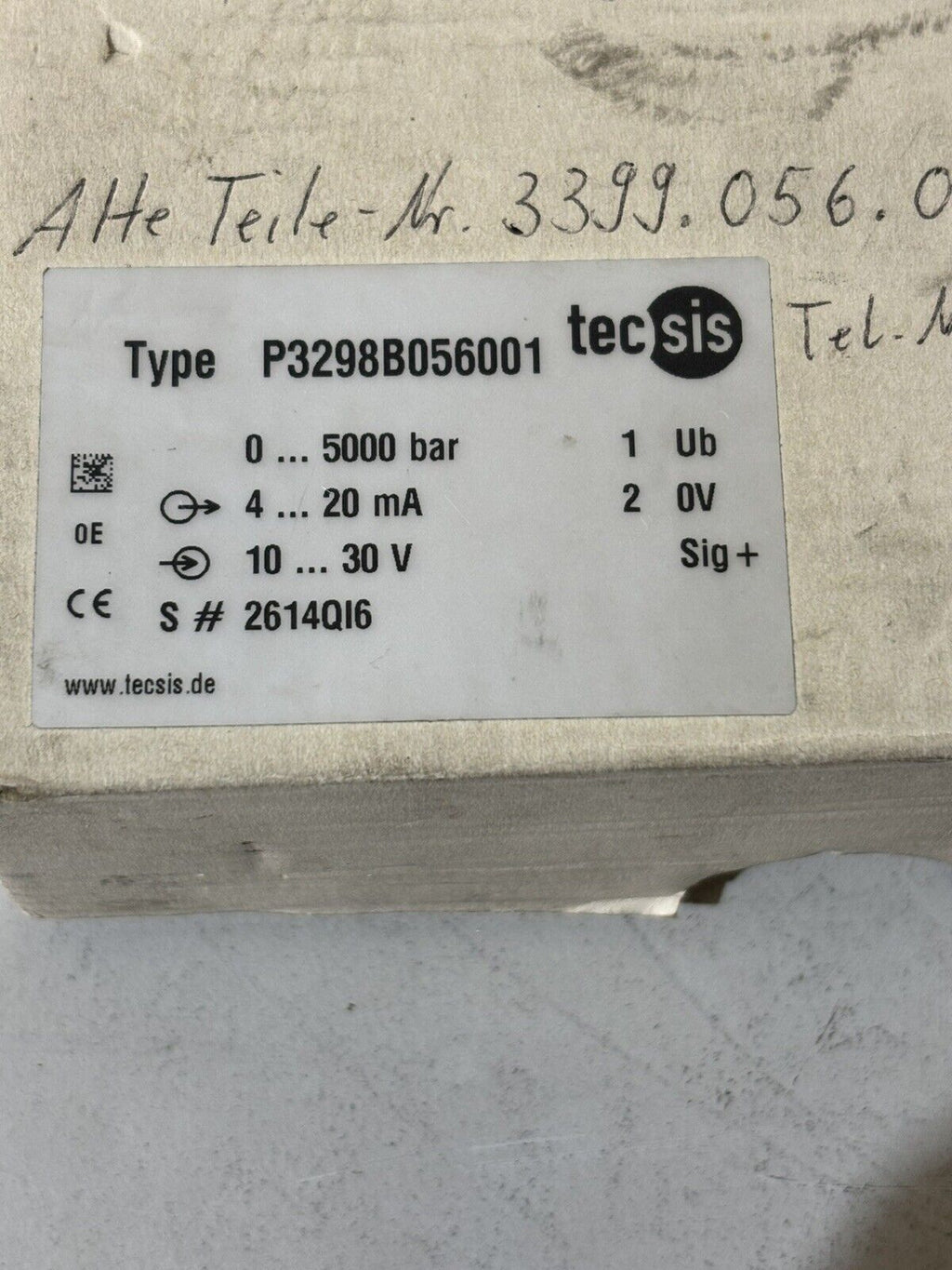 Tecsis P32978B056001 0...5000bar Drucksensor
