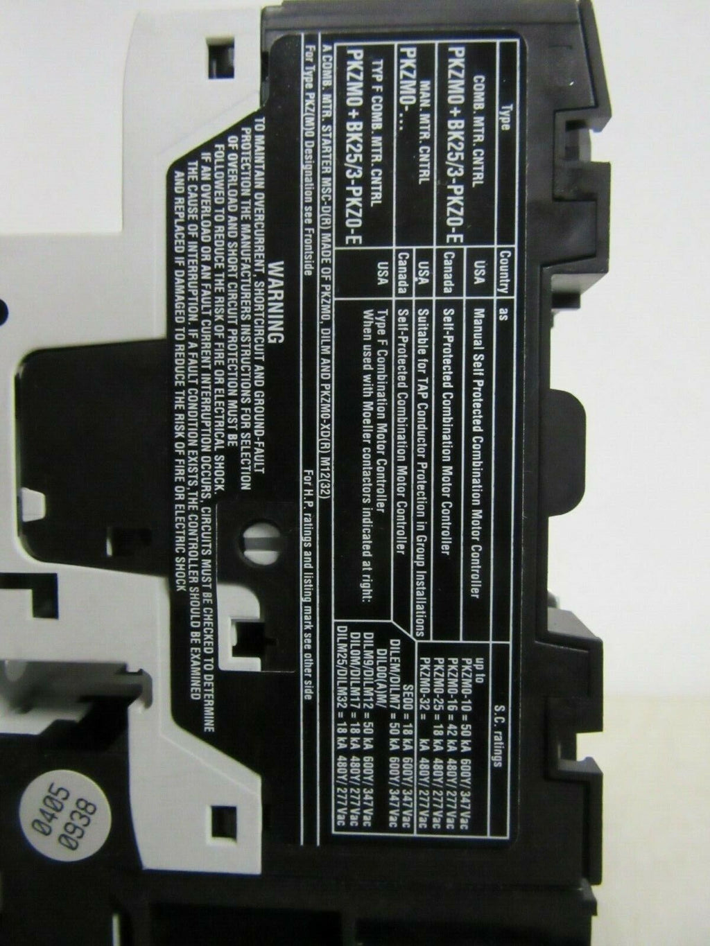 Moeller DIL M(C)7 PKZM0-2,5 Relais relay