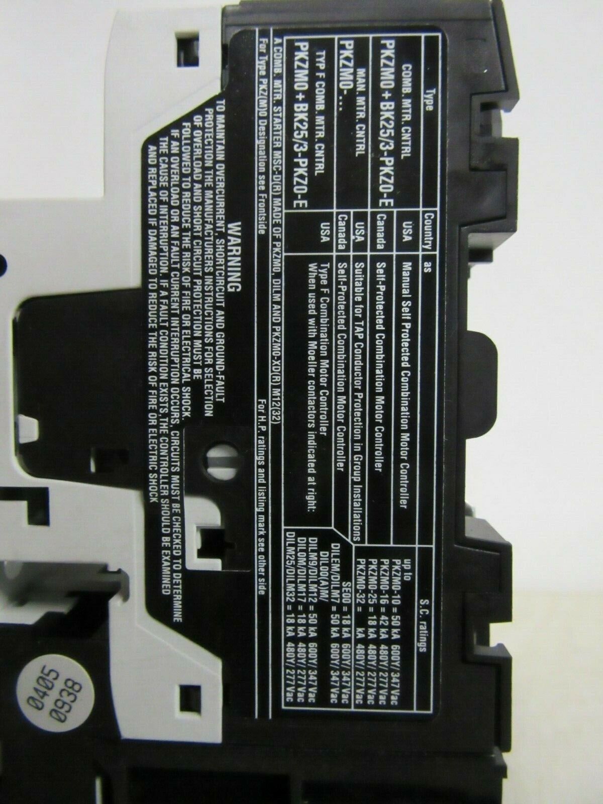 Moeller DIL M(C)7 PKZM0-2,5 Relais relay