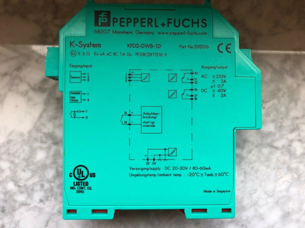 Pepperl+Fuchs KFD2 DW8-1D 231206