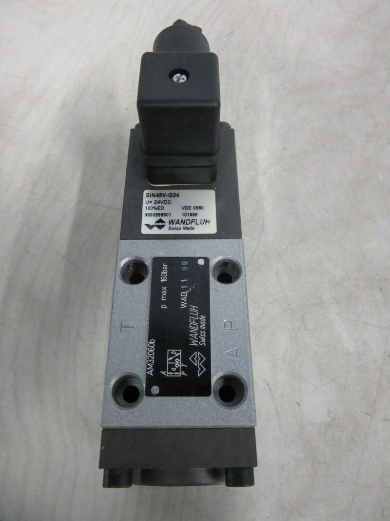 Wandfluh SIN45V-G24 U=24VDC 100%ED p max 160bar Wegeventil