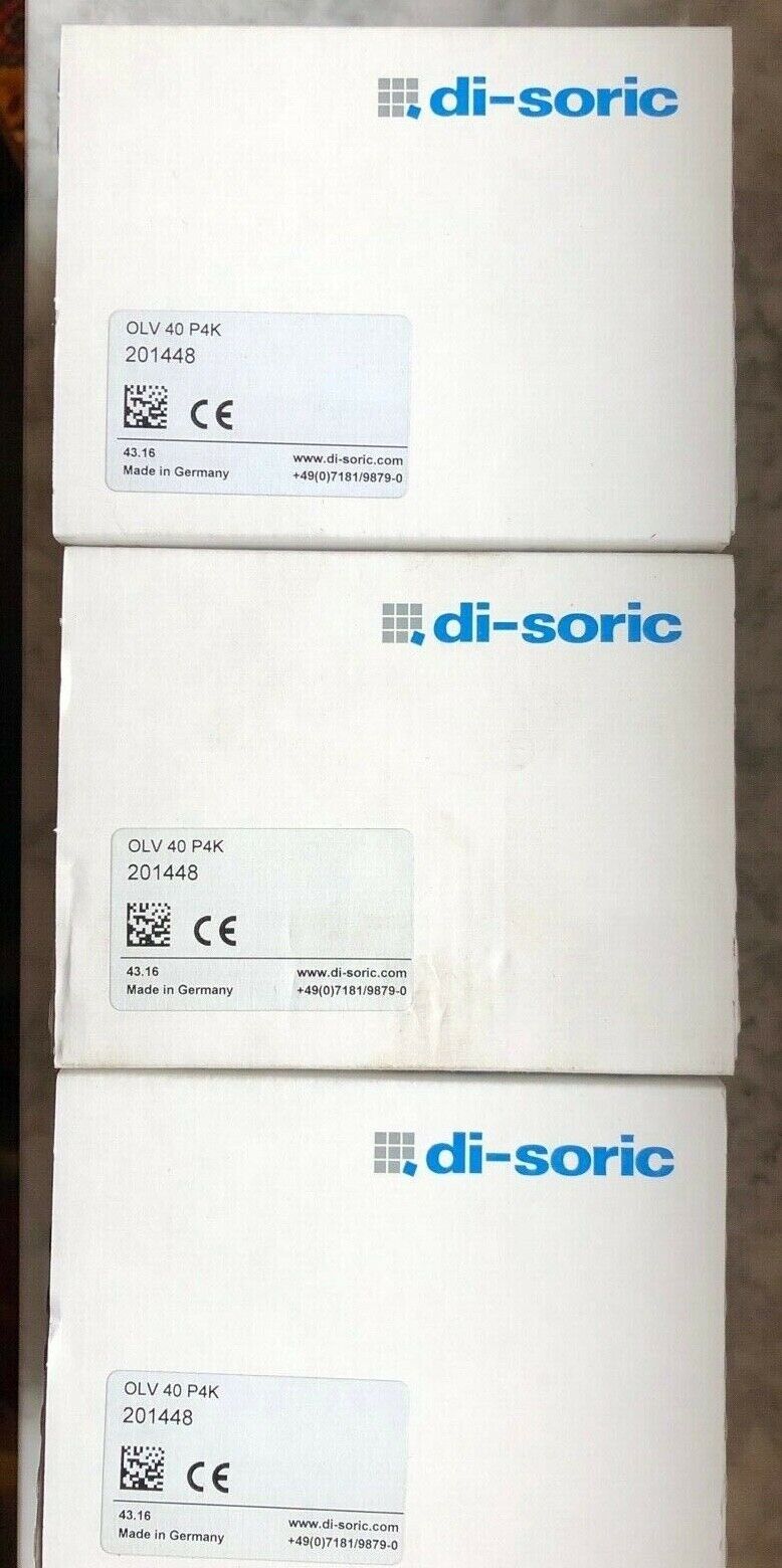 di-soric  Verstärker für Glasfaser-Lichtleitkabel OLV 40 P4K