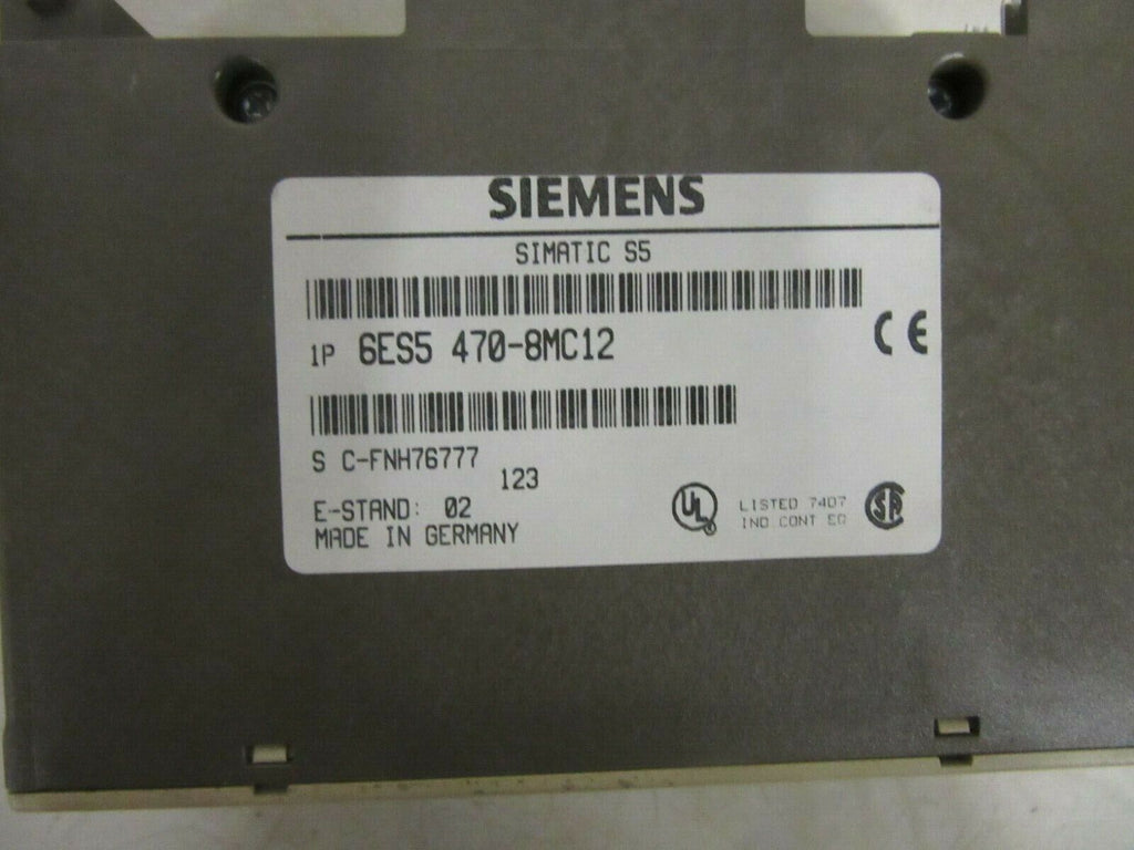 Siemens Simatic S5 Analog Output 6ES5 470-8MC12 E-Stand: 02