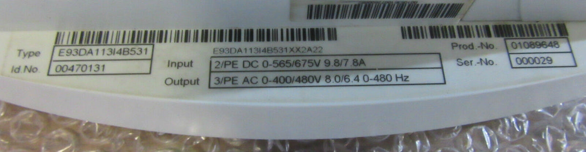 KUKA KSD1-32 E93DA113I4B531 Kuka No.: 00-105-351