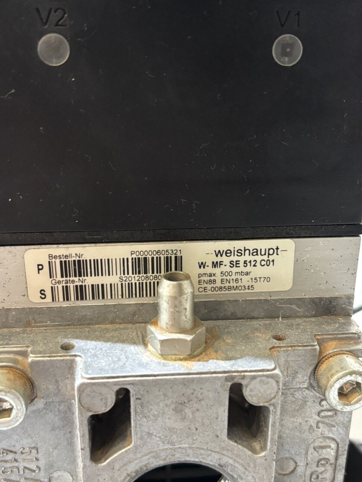 Weishaupt DUNGS W-MF SE 512 C01 S22 Gasdruckregler Gasarmatur W-MF 512 C