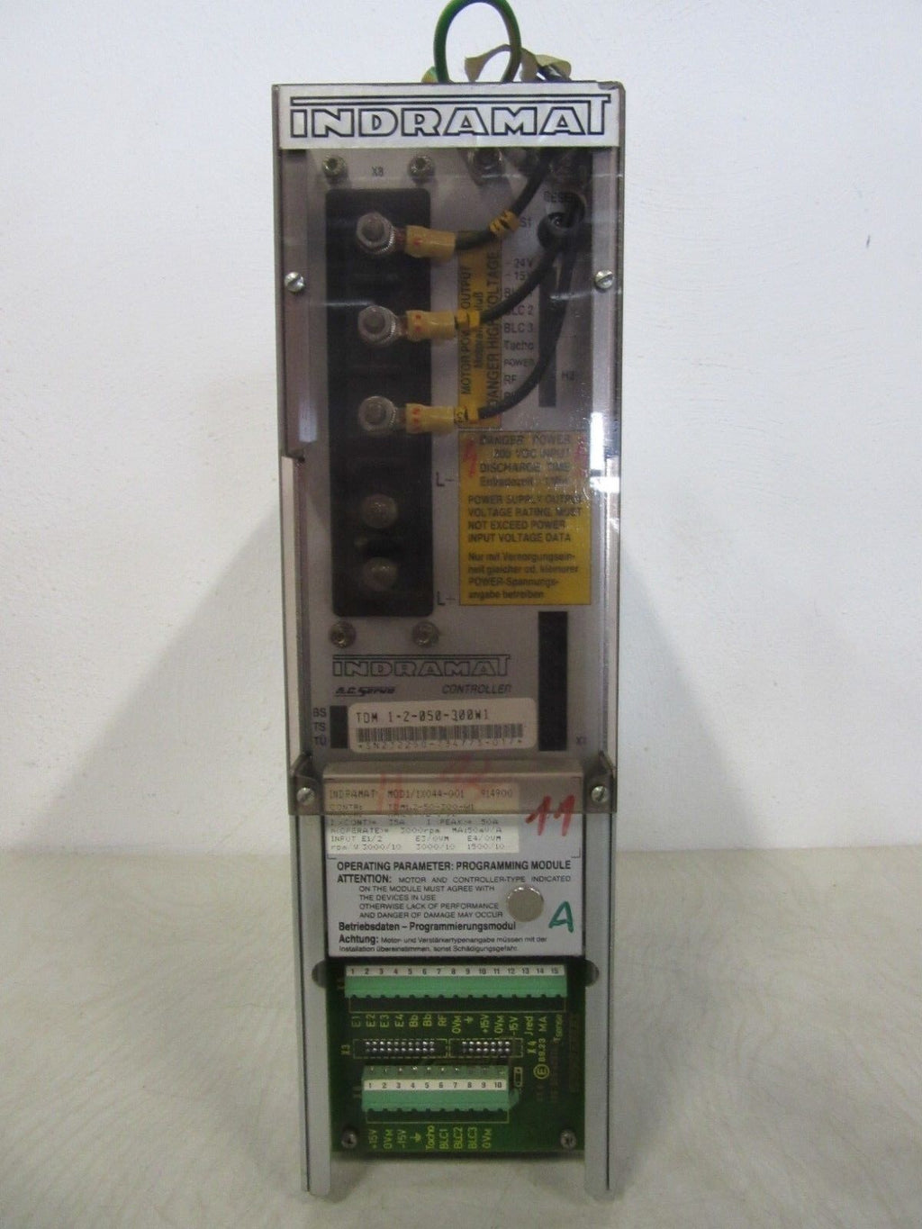 Indramat AC Servo Controller TDM1.2-50-300-W1 TDM 1.2-050-300W1 -used-