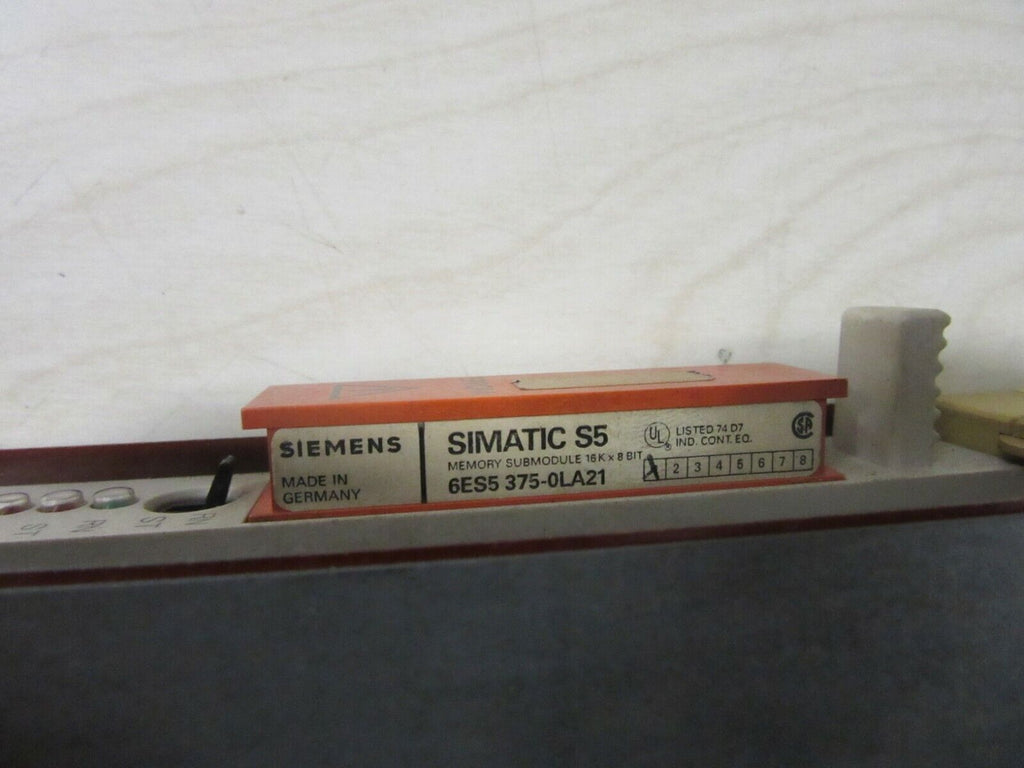 SIEMENS SIMATIC 6ES5 308-3UB11 E-Stand:6+6ES5 375-0LA21 E-Stand:1+6ES5 491-0LB11